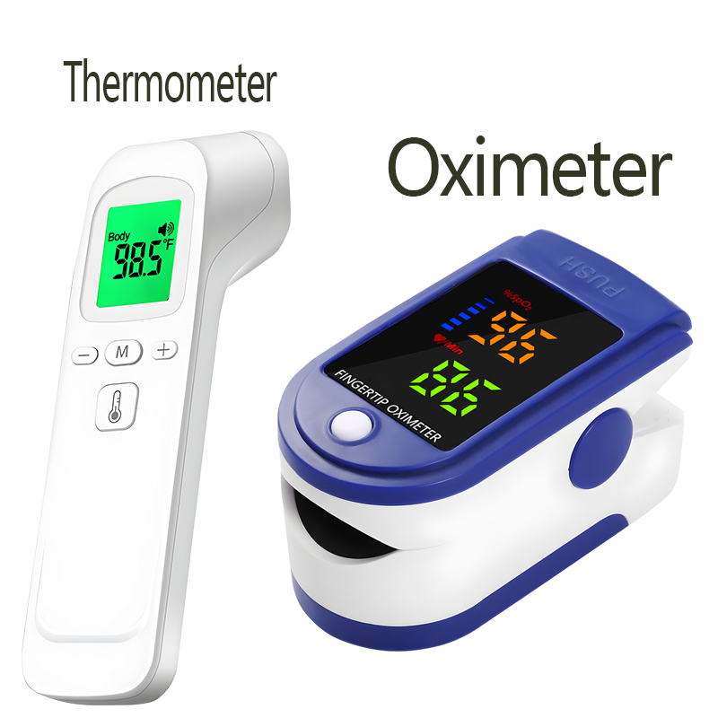 Pulse Oximeter - Temassız Sıcaklık Ölçer IR Termometre Vücut