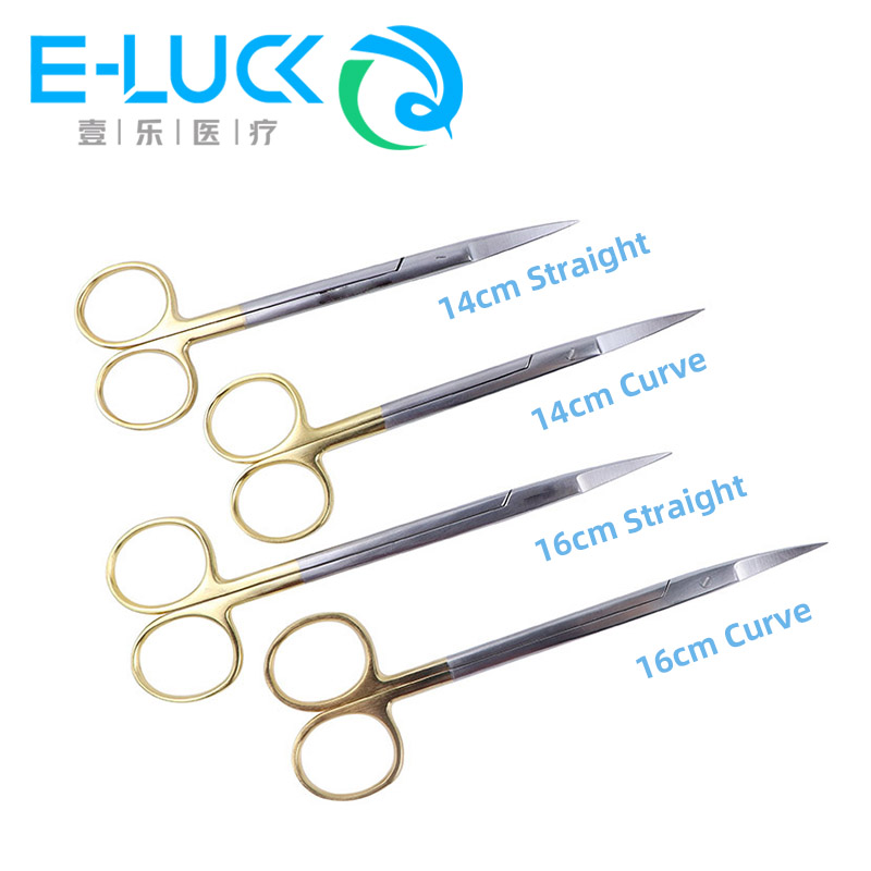 Medical Scissors - Diğer Tıbbi Makaslar Paslanmaz Altın Renkli